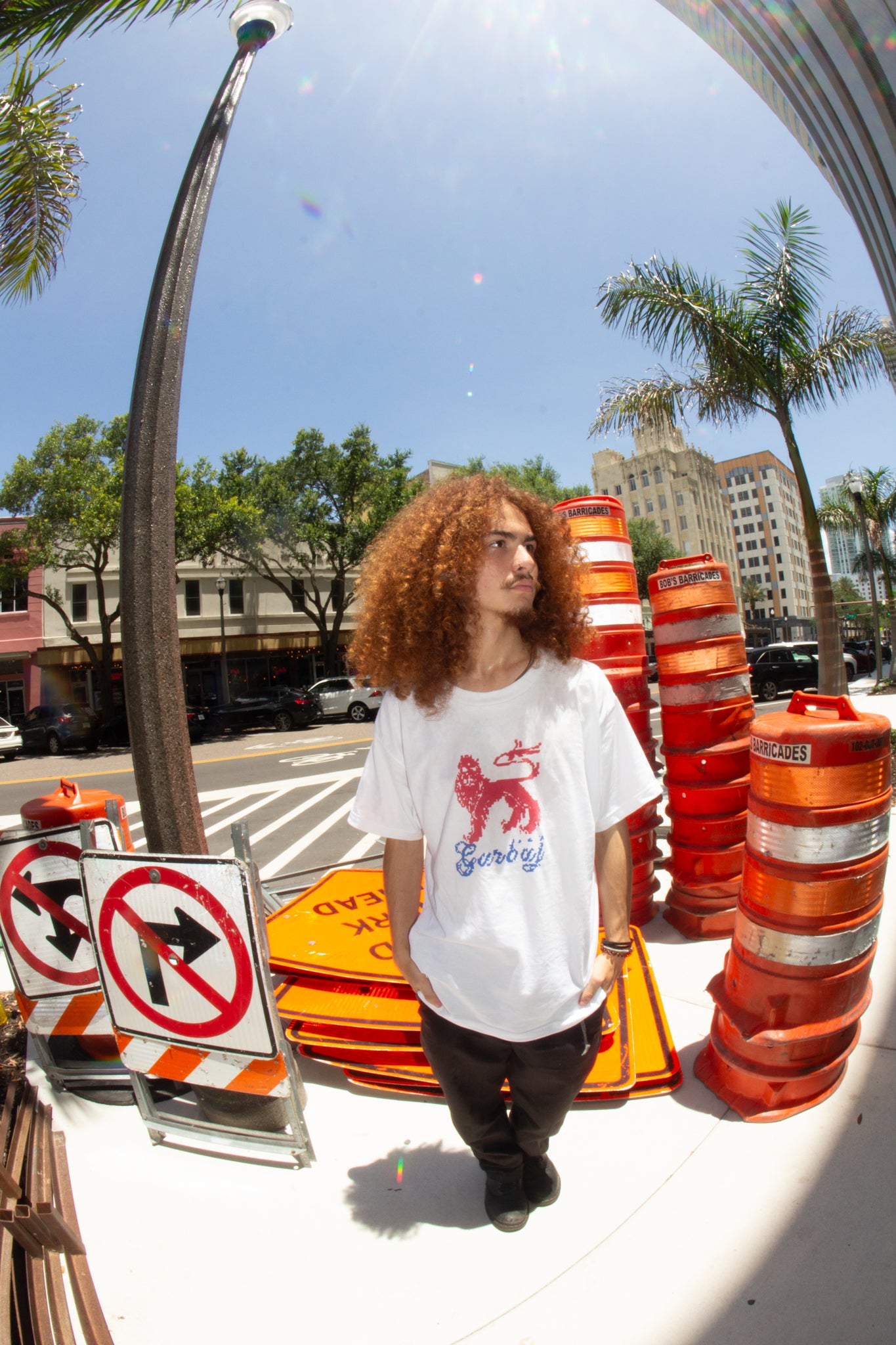 White Statant Guardant Tee