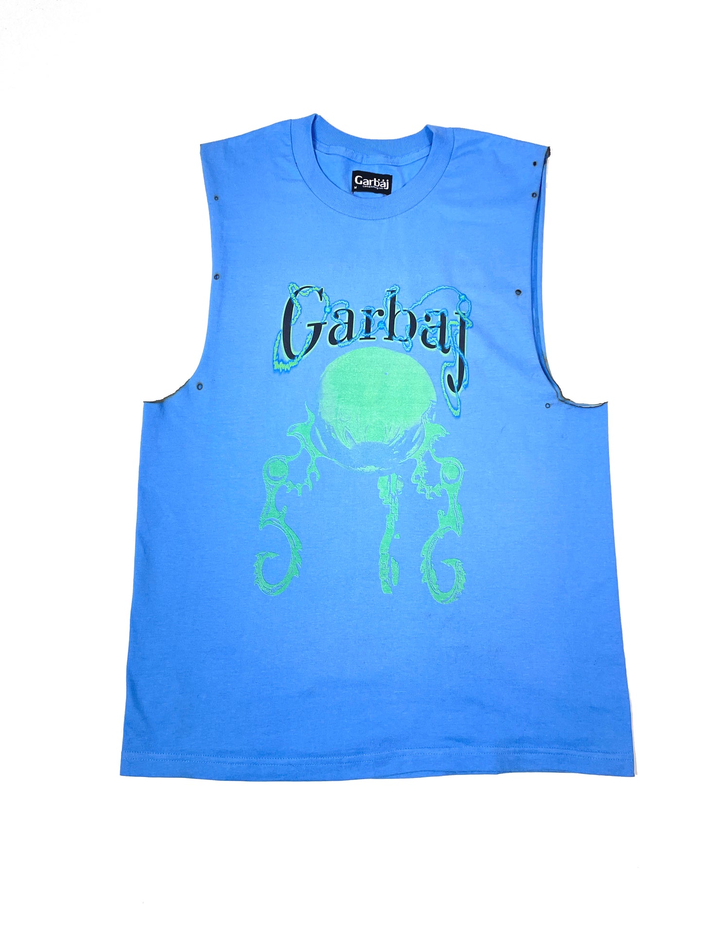 Orb Cut Muscle Tee (Blue)